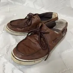 UGG Australia レザー デッキシューズ ブラウンのサムネイル