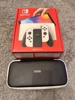 Nintendo Switch 有機ELモデルホワイト、ケース、SDカード付き！