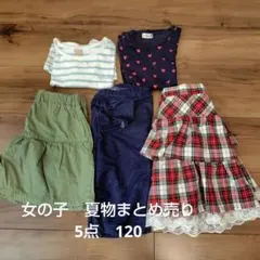 女の子夏物まとめ売り 120 記名なしのサムネイル