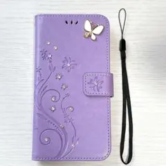 ❣️未使用品❣️Arrows we F-51B ケース 蝶 パープル 手帳型
