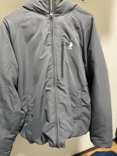 U.S. POLO ASSN別注 ロゴ刺繍 オーバーサイズ フード中綿ジャケット