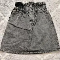 olive des olive OUTLET デニムミニスカート ブラックのサムネイル