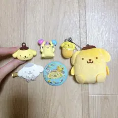 ポムポムプリン まとめ売り キーホルダー 缶バッジ