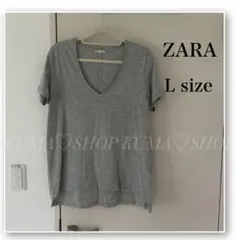 ZARA♡ザラ♡Vネック　Tシャツ♡グレー