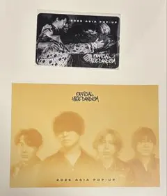official髭男dism ヒゲダン ポップアップ 購入特典フォトカード ②