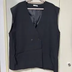 URBAN RESEARCH ブラック ダブルボタン ベスト