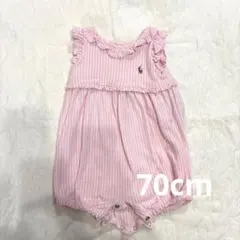 【美品】ラルフローレン70cmロンパース