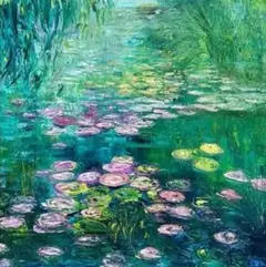 モネ睡蓮グリーン　30×30ダイヤモンドアートキット