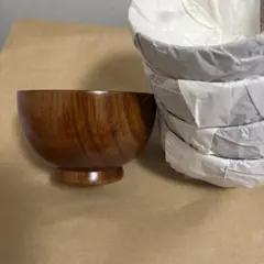 新品未使用⭐︎漆塗り木製汁椀 5個セット