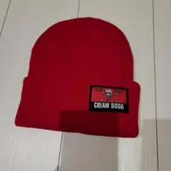 CREAM SODA 赤 ニット帽