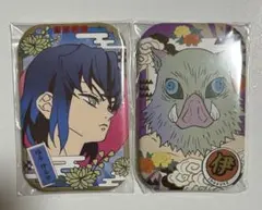鬼滅の刃 まるかく缶バッジ 嘴平伊之助
