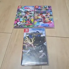 Switchソフト 3本セット（スマブラ、ポケモンシールド、スプラ2