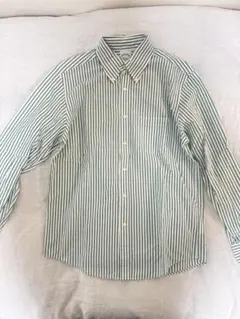 Brooks Brothers Regent Fit グリーンストライプシャツ