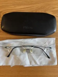 Nikon CLASIO メガネ/ブラック ケース付き