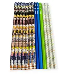 鬼滅の刃鉛筆セット 2Bまとめ売り13本　キャラクター鉛筆7本＋シンプル鉛筆6本