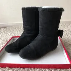22cm インヒールショートブーツ