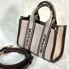 新作COACH大容量34cmコーチカーゴトートバッグ.オフホワイト - メルカリ