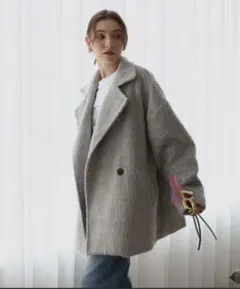 ENC　シャギーミドルコート