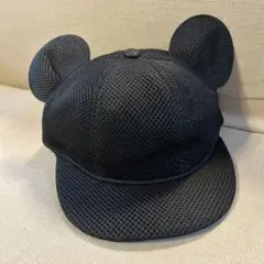 【58cm】キッズ 帽子 キャップ メッシュ 子供 ミッキー 耳付き