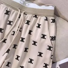 残１点パンツTシャツデニムパーカーズボン 韓国 Y2K セリーCELINベージュ