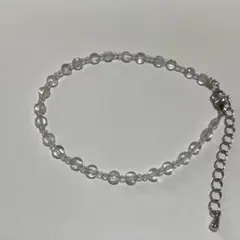 天然石ブレス　チェーン　水晶　トパーズ