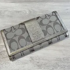 Coach コーチ　ゴールド　シグネチャー　長財布