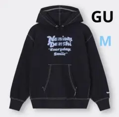 GU 道枝駿佑　なにわ男子コラボパーカー　黒　M