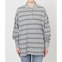 ポロシャツロングスリーブプルオーバー