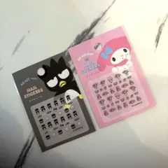 ばつ丸くん＆マイメロ♡ ネイルシール 2枚セット