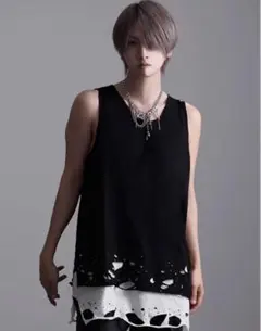 CIVARIZE【シヴァーライズ】ZIPポンチョTシャツ+ロングタンク2Pset