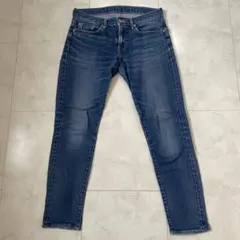 【人気商品】ships定番　テーパードデニムパンツ　Sサイズ