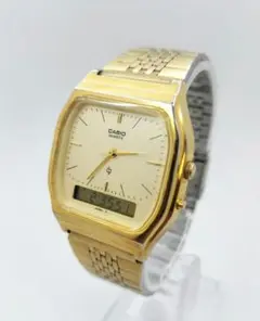 CASIO カシオ AQ-340G 腕時計 アナデジ クオーツ
