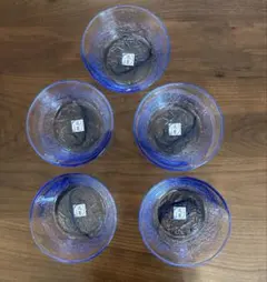 流蒼 佐々木ガラス ガラスボウル 5枚セット 素麺　サラダのサムネイル