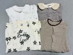 ベビー服 4点セット ロンパース カバーオール まとめ売り 60 70 秋冬春