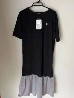 U.S. POLO ASSN. 裾切り替えワンピース M