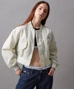 Calvin Klein Jeans ボンバージャケット XS アイボリーのサムネイル