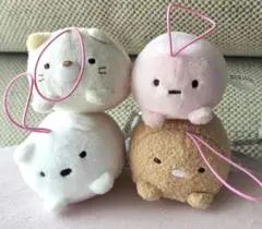 ！値下げ！★新品★ すみっコぐらし うつぶせゴムひも付きマスコット 4点