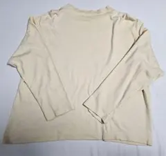 GU 綿　Tシャツ　長袖　ベージュ　Mサイズ