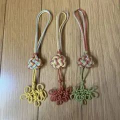 水引風 菊結びアレンジ飾り紐 3点セット ハンドメイド 和風 - メルカリ