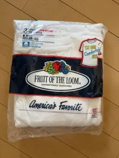 Mサイズ 80'sフルーツオブザルーム 無地 3P クルー Tシャツ USA製