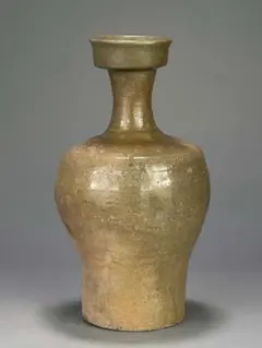 UA26U韓国美術 高麗 灰釉花瓶 花入 時代花器 花道具 古物 - メルカリ
