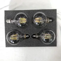 L-XON Edison LEDランプ 4個　ボールランプ　フィラメントG80のサムネイル