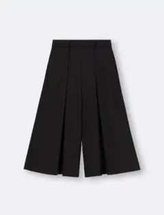 GU　黒ドレープキュロッツ　サイズS