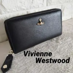ヴィヴィアンウエストウッド ラウンドジップ 長財布 ディアマンテ ハートオーブ
