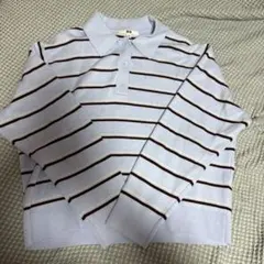 UNIQLO スムースコットンポロセーター XL ライトブルーのサムネイル
