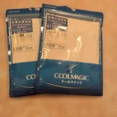 GUNZE COOLMAGIC Vネック スリーブレスシャツ Mサイズ 2枚