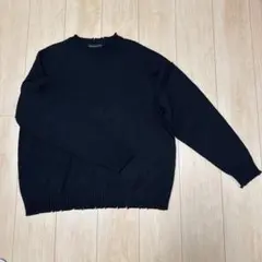 CONFIRM ダメージニット ブラック Mサイズ