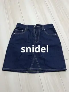 【極美品】SNIDEL デニム　デザインポケットスカート