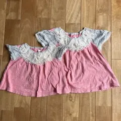 ラブアンドピースアンドマネー　80センチ　110センチ　Tシャツお揃いセットのサムネイル