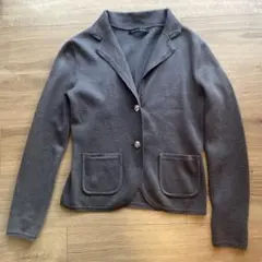 green label relaxing グレー　ニット　ジャケット